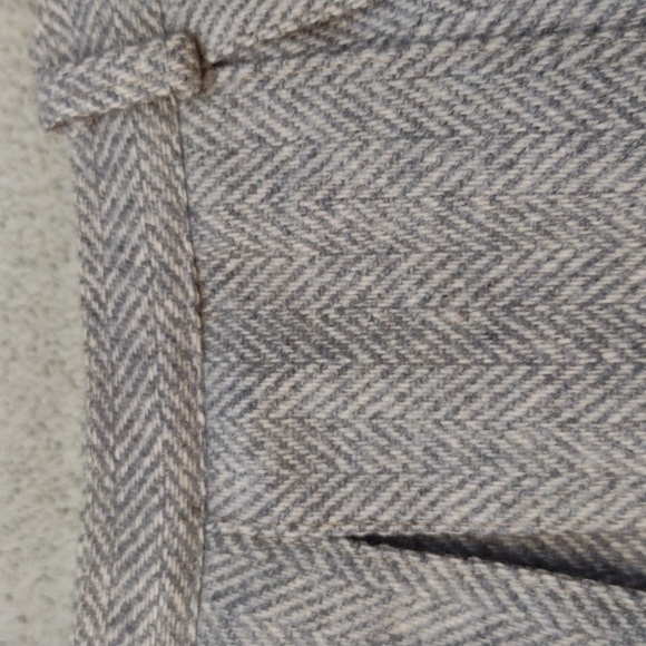 Vintage Summit of Boston Gray Herringbone Wool Skirt 4 - Picture 3 of 8